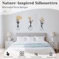 thumbnail image 5 of Metal Wall Art Decor Rustic Home Decor Modern Farmhouse Dining Room Housewarming Gifts Minimalist Flower Wall Decors for Livingroom Bathroom Bedroom 3PCS Design 7, 5 of 6