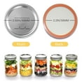 thumbnail image 5 of Canning Lids Regular Mouth For Ball/Kerr Jars, Split-Type Metal Mason Jar Lids with Silicone Seals, 24 Count, Silver, 5 of 7