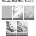 thumbnail image 4 of SURJDE Waterproof Full Body Shiatsu Massage Chair Cover, Zero Gravity Single Recliner Chair Dustproof Protector Cover, Moisture Resistance & Mildew Proof, 59x39x55 Inch, 4 of 7