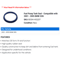 thumbnail image 2 of Fuel Pump Tank Seal - Compatible with 2001 - 2005 BMW 330i 2002 2003 2004, 2 of 2