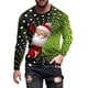 thumbnail image 2 of Blusas y camisas de manga larga con cuello redondo para hombre, estilo casual, cuello redondo, manga larga, camiseta estampada de Halloween, blusa de poliéster para hombre., 2 of 5