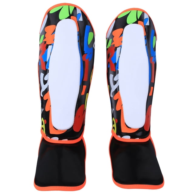 BN FIGHT Protectores de Piernas para niños Espinilleras Equipo de protección Protectores de pies para Boxeo Muay Thai Taekwondo Entrenamiento S TamañoNegro YUNYI BRAND Deportes