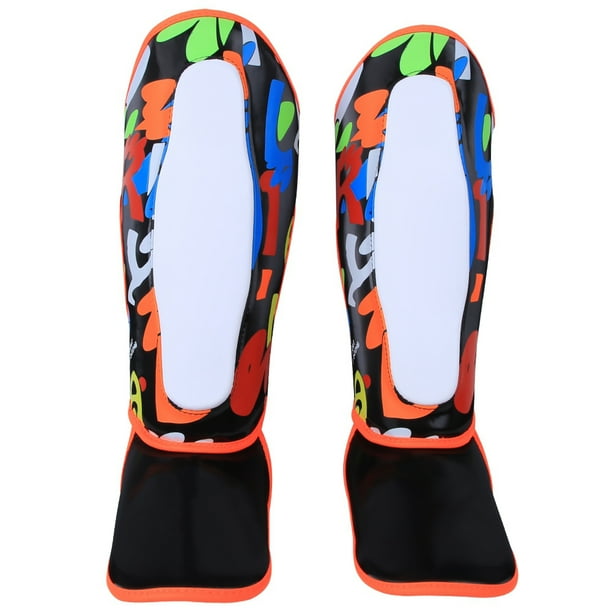 BN FIGHT Protectores de Piernas para niños Espinilleras Equipo de protección Protectores de pies para Boxeo Muay Thai Taekwondo Entrenamiento S TamañoNegro YUNYI BRAND Deportes