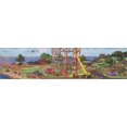 thumbnail image 2 of Construction Project by Sea Bridge Buildings Extra Wide Kids Wallpaper Border Modern Design, Roll 15' x 6", 2 of 3