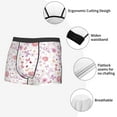thumbnail image 3 of Picia Retro Floral Pattern Men’s Boxer Briefs – Soft & Breathable Underwear, Stretchy & Comfortable Fit, Supportive Pouch Design, Moisture-Wicking-Medium, 3 of 5