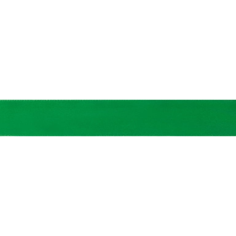 Green Ribbon, Schiff Emerald Green SF Satin Ribbon 7/8 wide x 10 yards,  1234