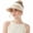 1pack-white-ribbon, variant on Women’s Straw Sun Visor Hat, Wide Brim Ponytail Beach Hat, Foldable Floppy Summer Hat