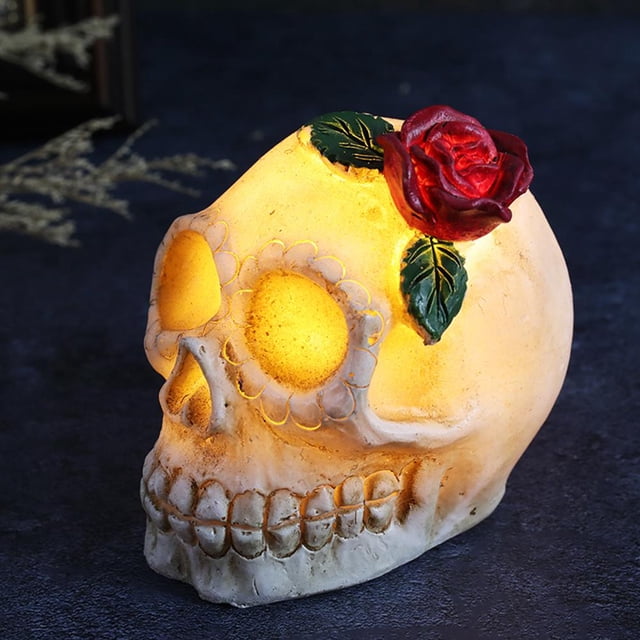 Luces Led Esqueleto De Halloween, Decoraciones De Mesa, Luces De Decoración Navideña Para Escritorio De Patio, Alféizar De Ventana sonducket HA045555-03