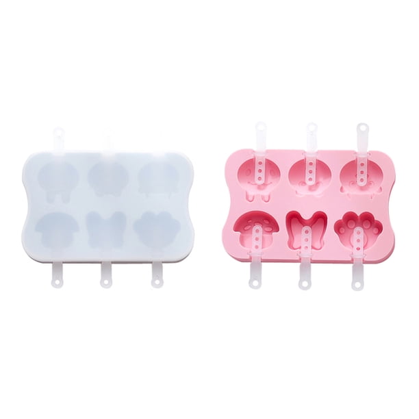 2 sets Popsicle Moldes de helado moldes de hielo Moldes de silicona de bricolaje