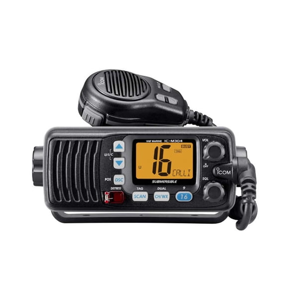 ICOM IC-M304 Estación de Radio Vehicular Impermeable 25W Radio Marítima VHF equipo móvil submersible