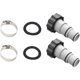 thumbnail image 1 of Adaptador de manguera de piscina A, Adaptador de manguera de piscina, 38 mm y 32 mm de diámetro, Adaptador de piscina A, Adaptador de manguera para bombas Conector de manguera con (2 piezas) JFHHH pequeña, 1 of 5