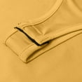 thumbnail image 5 of XFLWAM Women's Ribbed Knit Turtle Neck Lettuce Trim Thumb Hole Long Sleeve Bodysuit Leotard Top Yellow XL, 5 of 6