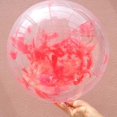 thumbnail image 2 of Balle d'Eau Gonflable à Sequins pour Enfants - Pompe à air badminton Rouge 60cm, 2 of 5