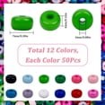 thumbnail image 2 of 600Pcs 7 mm Lentil Beads Bulk Abacus Beads 12 Colors Pink Black Flat Round Acrylic Rondelle Disc Spacer BeadDIY, 2 of 6