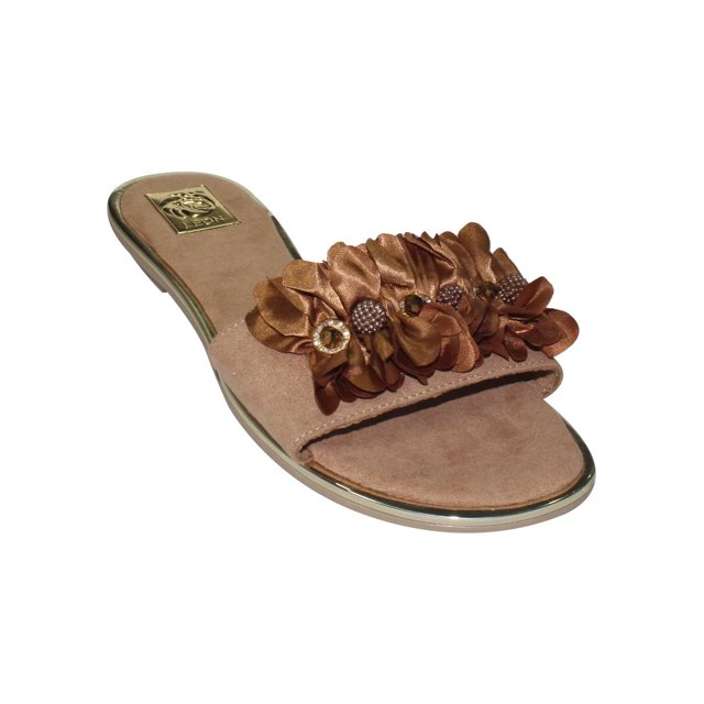 SANDALIAS DE PISO LEON MUJER BEIGE GAMUZA 1528 LEON 1528p