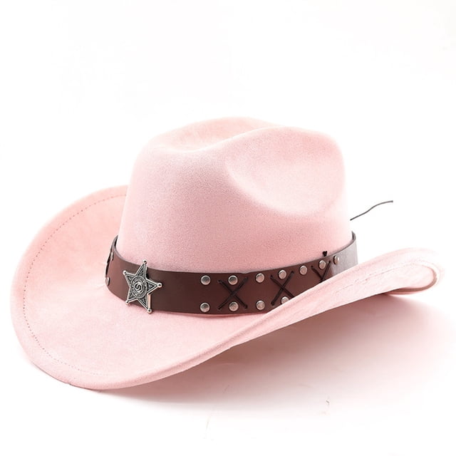 Western Cowboy Hat With Curved Brim For Outdoor Travel And Riding Adventures In Country Style