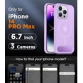 thumbnail image 2 of Funda con Soporte Magnético invisible, Delgada Mate, para iPhone 14 Pro Max, Morado Claro, 2 of 7