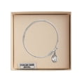 thumbnail image 3 of 6 1/4 inch Round Eye Hook Bangle Bracelet w/ St. Veronica in Sterling Silver, 3 of 3