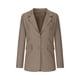 thumbnail image 4 of Blazer informal de negocios para mujer, chaqueta de trabajo de manga larga con abertura frontal y hombreras, moda de otoño 2024, 4 of 8