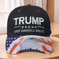 thumbnail image 2 of Trump Béisbol Casual Golfs Ajustable 3D Bordado Sombrero para Hombres Mujeres, 2 of 9