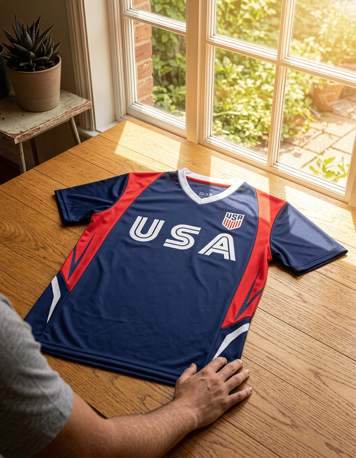 Icon Sports USA Soccer Jersey, Polyester, Navy, YXS-XXL