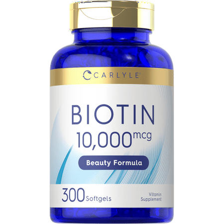 Biotin 10,000mcg | 300 Softgels | Max Strength | by Carlyle