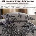 thumbnail image 3 of King Quilt Set Gray - Soft Lightweight Summer Quilts, All Season Bedspread (1 Quilt, 2 Shams), 3 of 9