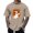 Z127 Khaki, variant on Landzoo Halloween Men'S Shirts Ghost Print Short Sleeve Crew Neck T-Shirt Party Loose Fit Men Tops Size L Beige