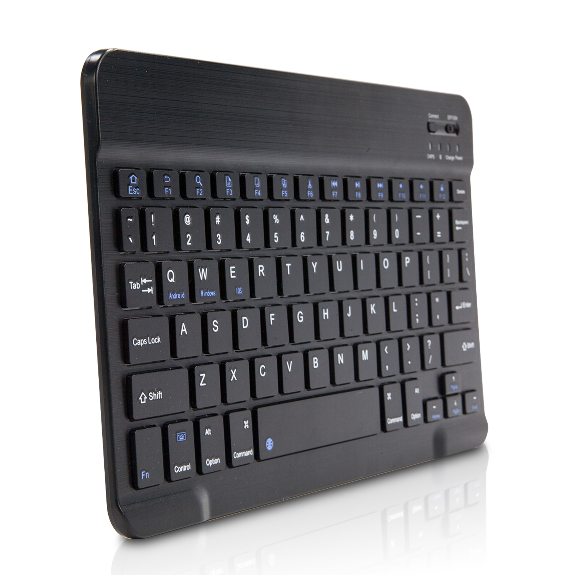 Barnes & Noble Nook Tablet 10.1" Keyboard, BoxWave [SlimKeys Bluetooth Keyboard] Portable Keyboard with Integrated Commands for Barnes & Noble Nook Tablet 10.1" - Jet Black