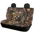 thumbnail image 5 of FUIALDOLG Autumn Rear Bench Seat Covers with Deer Forest Print, 2 Piece Washable Car Rear Seat Covers Easy to Install for Cars Vans and Auto Use, 5 of 7
