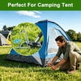 thumbnail image 6 of MySit 9 Inch Tent Stakes 25 Pack Galvanized Metal Tent Pegs with Pull Tool, Heavy Duty Steel Yard Camping Stakes Tarp Hooks for Canopies, Tarp, Outdoor Christmas Decorations ﻿, 6 of 10