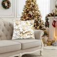 thumbnail image 3 of Bwiyojiz Home Decor Christmas Decorations Decoration 45x45cm Printed Pillow Cover Sofa Cushion Car Waist Golden Flower, Gifts for Friend, Multicolor, 3 of 6