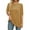 Yellow, variant on Erwazi Half Sleeve Shirts for Women Ribbed Knit Tunic Tops Dressy Crew Neck Pullover Basic Sweaters for Women