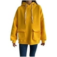 thumbnail image 2 of Xcmzpl Womens Sweatshirts Loose Fit Solid Color Round Neck Sweatshirt Oversized Pullover Tops Tunic Long Sleeve T-shirts Winter Fashion, 2 of 6