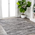 thumbnail image 6 of JONATHAN Y SILK ORCHID 4 x 6 Area Rug, Loom Strie - Black/Gray, SOR200C-4, 6 of 10