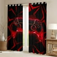 thumbnail image 2 of jejeloiu Red Game Console Blackout Curtains Set of 2 (52x84 Each),Kids Gamepad Controller Window Curtains,3D Video Games Curtains and Drapes For Teens,Luxury Bedroom Decor, 2 of 6