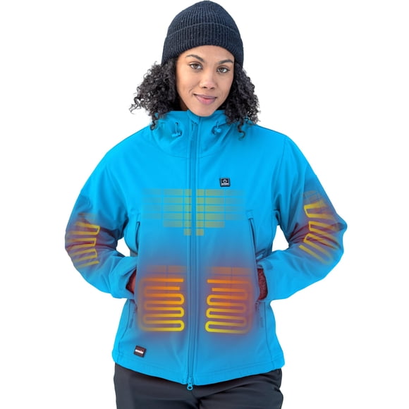 Chaqueta térmica DEWBU Winter Outdoor Soft Shell para mujer XS