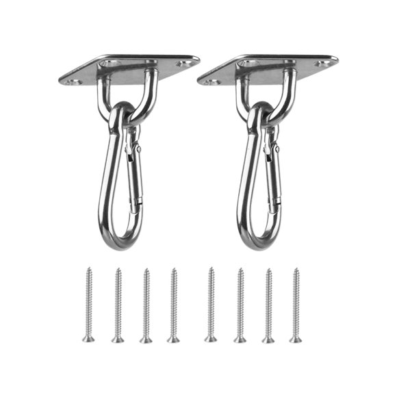 GROWTH TANK Pad Eye Plate Hanging Hardware Fitting Metal Staple Hooks for Outdoor Activities StyleD