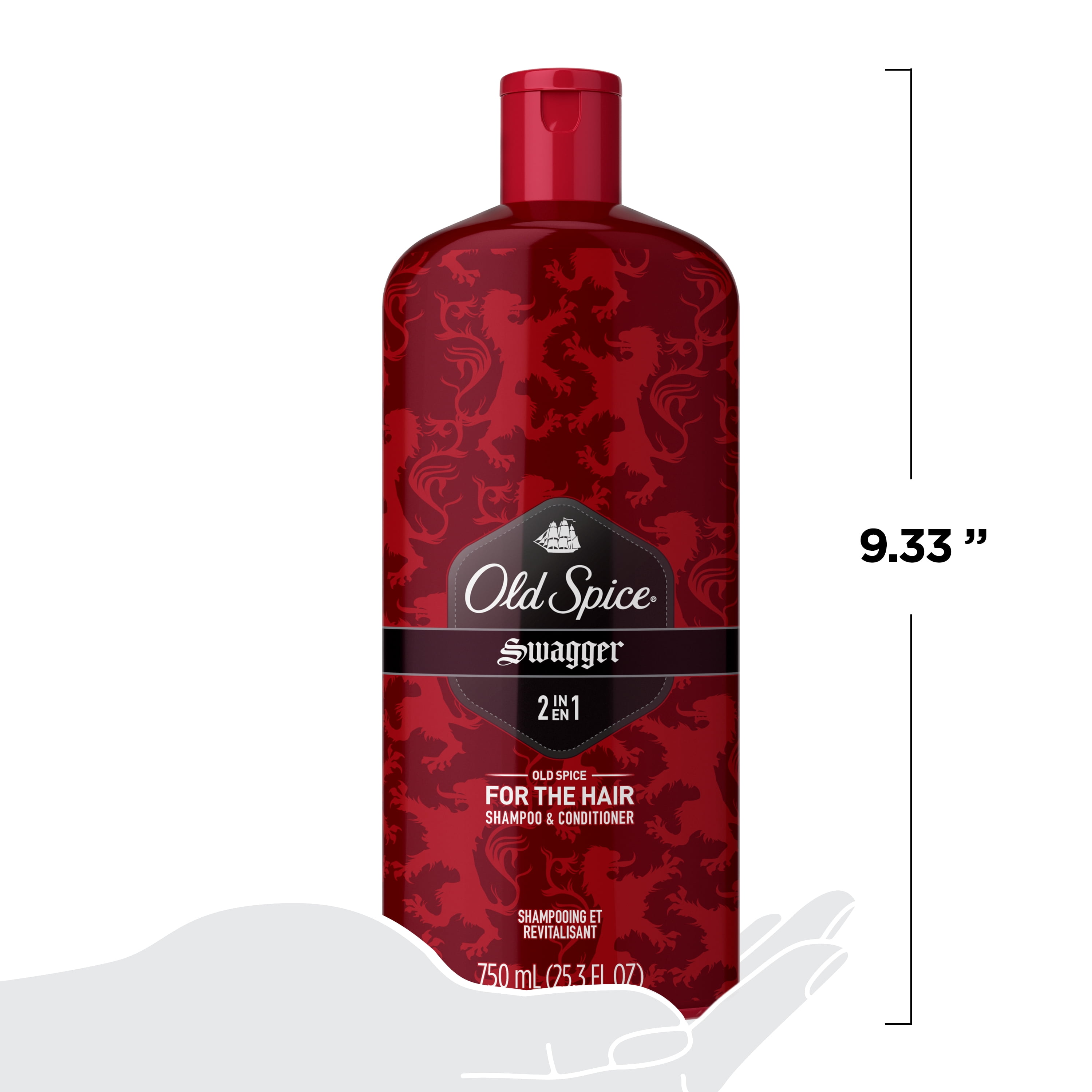 Old Spice Men's Swagger Moisturizing 2 in 1 Shampoo Plus Conditioner, 25.3 fl oz