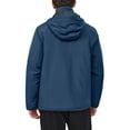 thumbnail image 3 of Little Donkey Andy Men's Lightweight Winter Jacket Hooded Windproof Warm Insulated Jacket for Ski Hiking (Dark Blue XL), 3 of 6