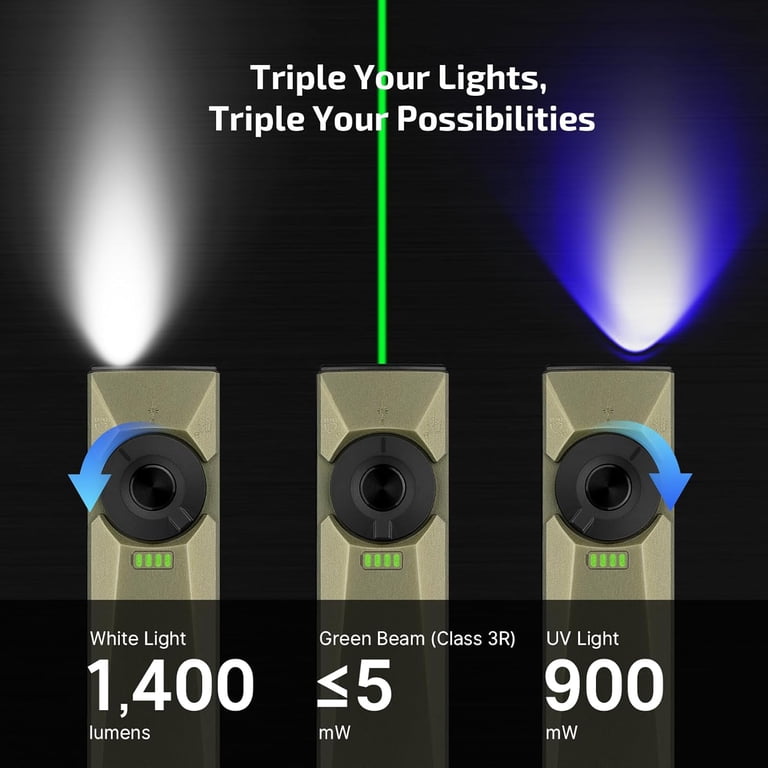OLIGHT Arkfeld Ultra 1400 Lumens EDC Flat Flashlight, Rechargeable