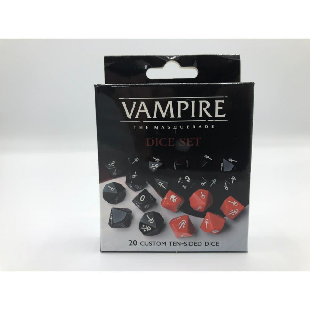 Vampire The Masquerade Dice Set (20 Custom 10sided Dice)