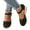 Black, variant on Mostsola Womens Wedge Sandals Closed Toe Espadrilles Heels Ankle Strap Casual Beach Shoes Pumps