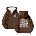 thumbnail image 1 of MHFRRA Sudadera con Capucha de Manga Larga Holgada de Tendencia Informal de Otoño E Invierno para Hombre Marrón, 1 of 6