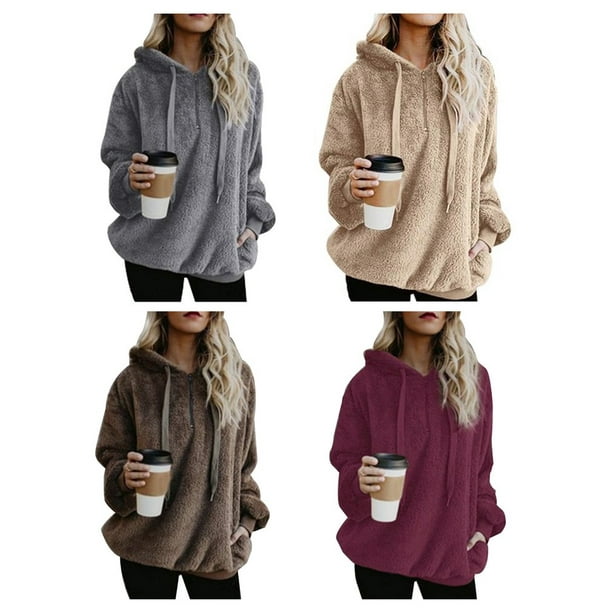  Women Hoodies Autumn And Winter Fashion Simple Long