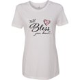 thumbnail image 3 of Inktastic Well Bless Your Heart with Floral Print Women's T-Shirt, 3 of 5