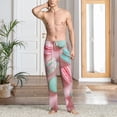 thumbnail image 4 of Salouo Pastel Macarons Delight Print Pajama Pants for Men, Lounge Pants Elastic Waistband Casual Men's sleepwear Loungewear Sleep Pajama Pant -XX-Large, 4 of 7