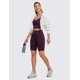 thumbnail image 3 of Shorts CRZ YOGA Butterluxe con Bolsillos 20 cm Cintura Alta Morado L, 3 of 5