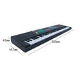 thumbnail image 4 of Labymos 61 Keys Digital Music Electronic Keyboard Kids Multifunctional Electric Piano for Piano Student with Microphone Interface Musical Instrument, 4 of 8