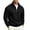 Black, variant on 1/4 Zip Pullover Mens Casual Mock Neck Pullover Slim Fit Long Sleeve Daily Wear Sweater Camel XL